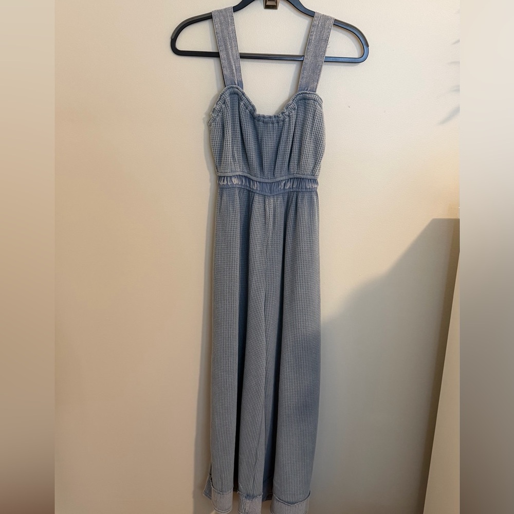 Umgee Denim Blue Wash Jumpsuit
